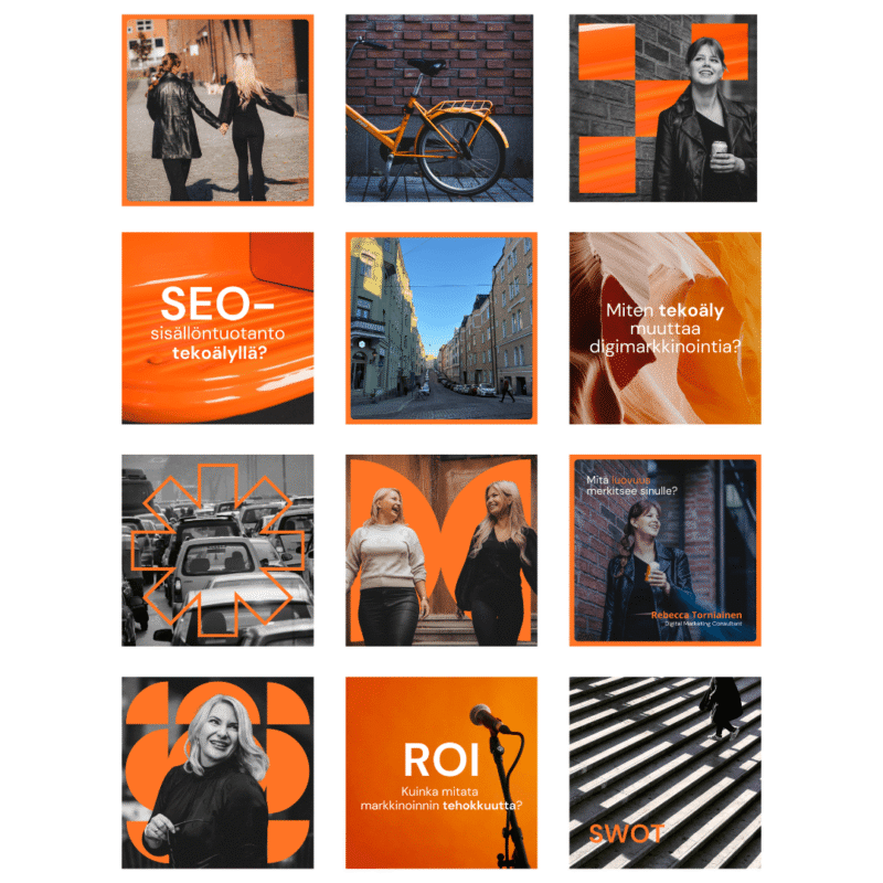 Branded templates for social media marketing