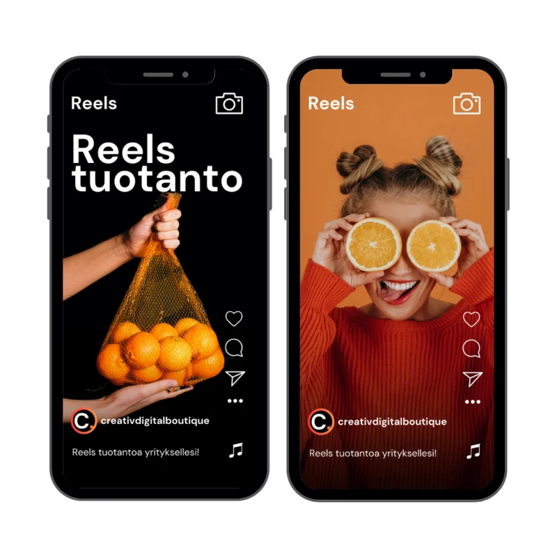 Reels short videos for social media channels